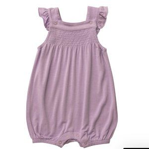 NWT Angel Dear Lavender Ruffle Short Overall